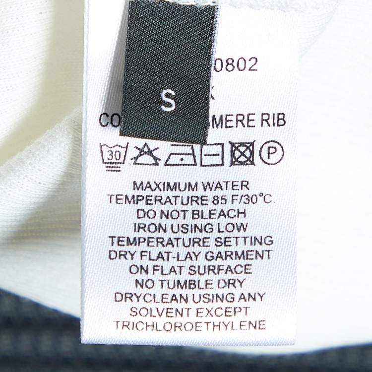 Pre Owned Joseph White Cotton Cashmere Rib Sleeveless Tank Top S