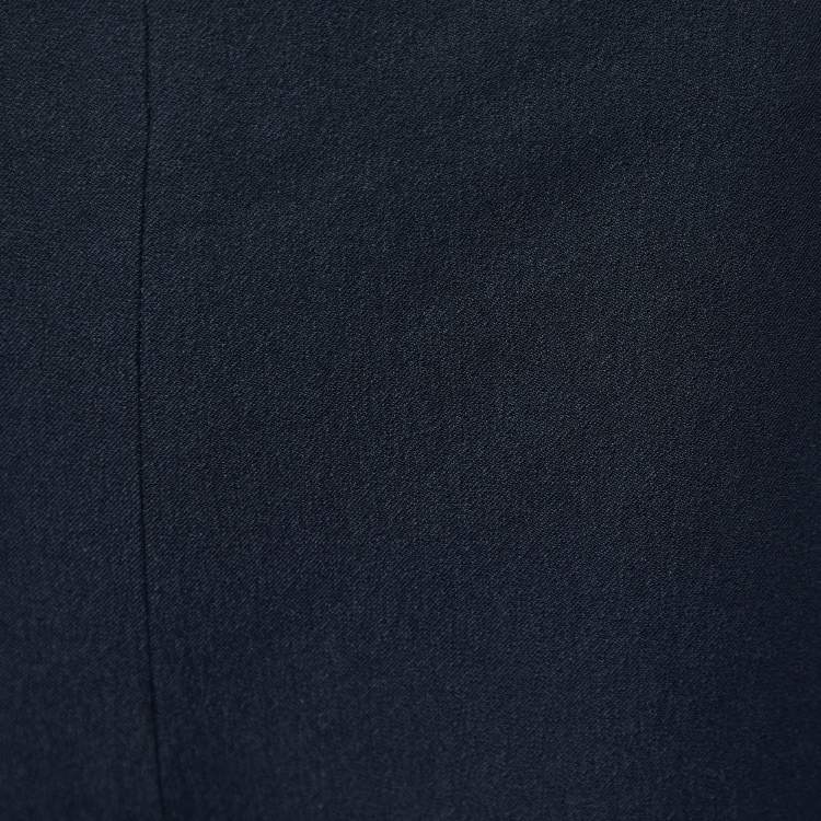 Pre Owned Joseph Navy Blue Gabardine Stretch New Tony Trousers M