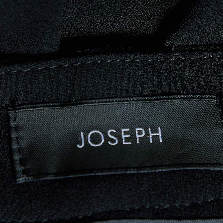 Pre Owned Joseph Black Crepe Cargo Pants M