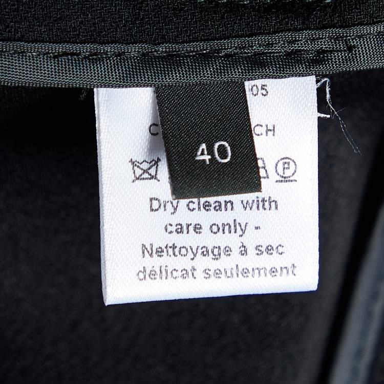 Pre Owned Joseph Black Crepe Cargo Pants M