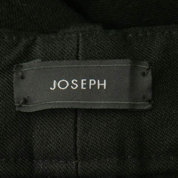 Pre Owned Joseph Black Cotton Cropped Trousers M