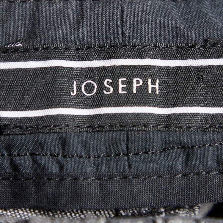 Pre Owned Joseph Grey Cotton Flared Trousers M