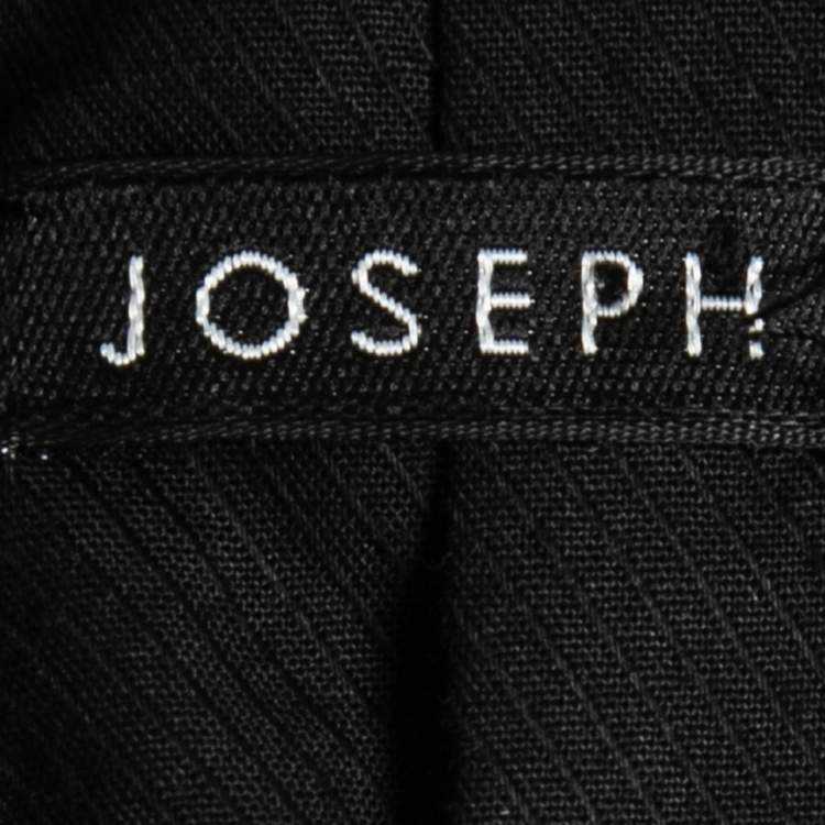 Pre Owned Joseph Dark Brown Wool Single-Breasted Mid Length Coat S