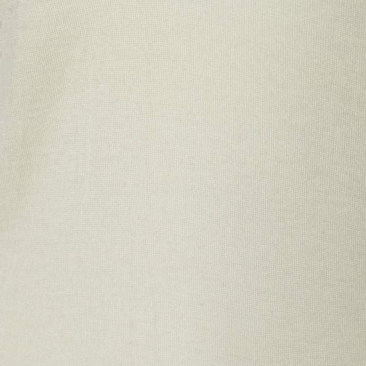 Pre Owned Joseph Cream Cashmere V-Neck Sweater L