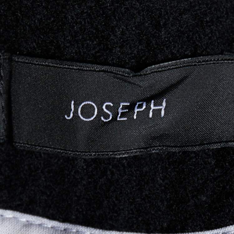 Pre Owned Joseph Black Wool Corduroy Double Breasted Iris Jacket S