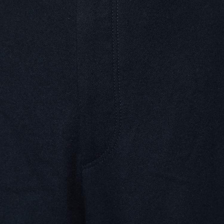 Pre Owned Joseph Navy Blue Light Felt Birkeland Trousers S