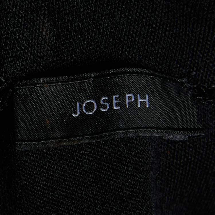 Pre Owned Joseph Black New Wool Interlock Knocks Mini Dress L