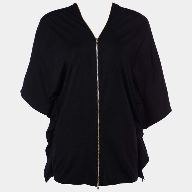 Pre Owned Joseph Black New Wool Interlock Knocks Mini Dress L