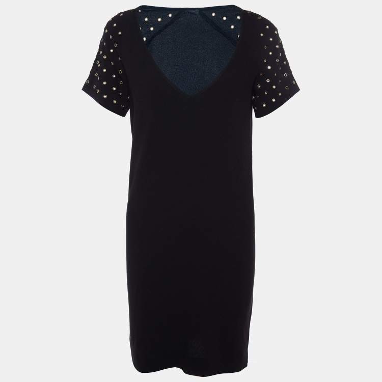 Black Crepe Shift Dress