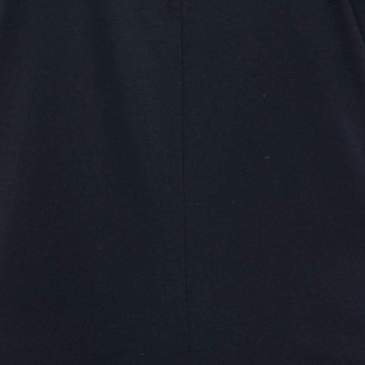 Pre Owned Joseph Black Cotton Knit V-Neck T-Shirt S