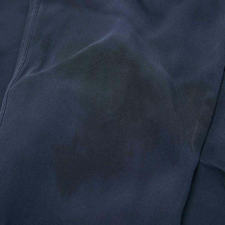 Pre Owned Joseph Dark Blue Crepe Silk Long Sleeve Blouse L
