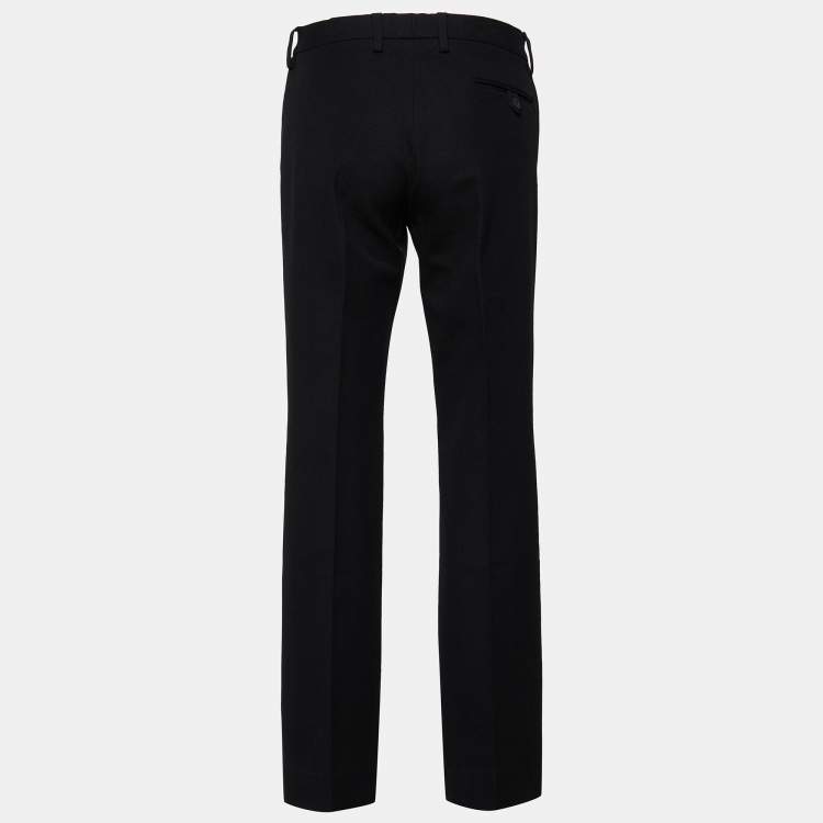 Pre Owned Joseph Black Knit Straight Leg Pants M