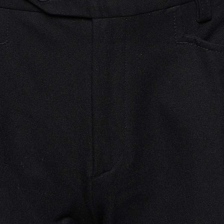 Pre Owned Joseph Black Knit Straight Leg Pants M