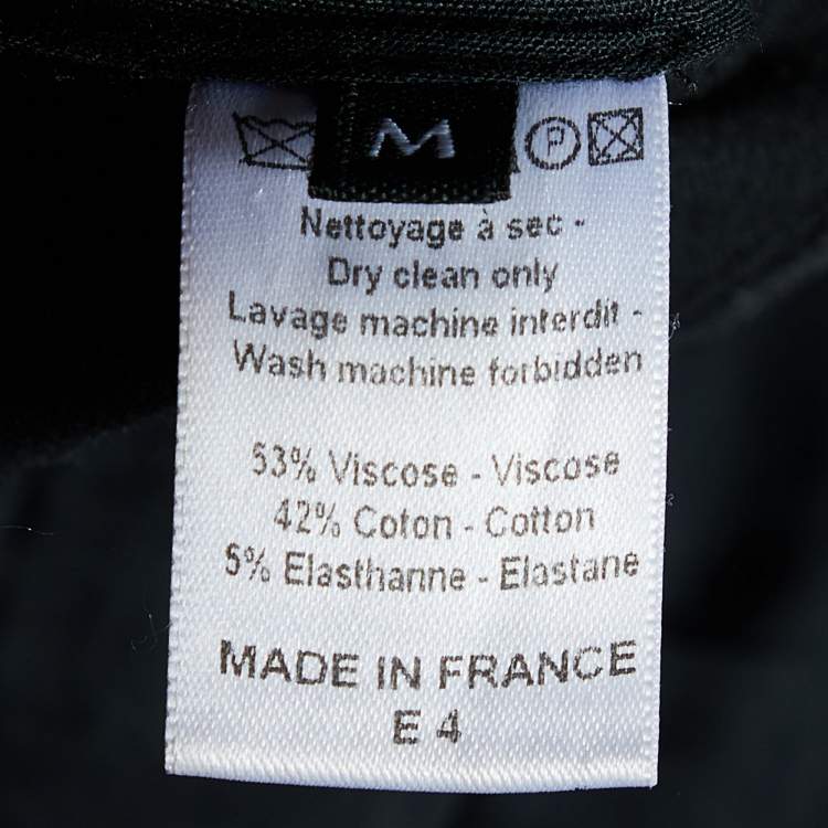 Pre Owned Joseph Black Knit Straight Leg Pants M
