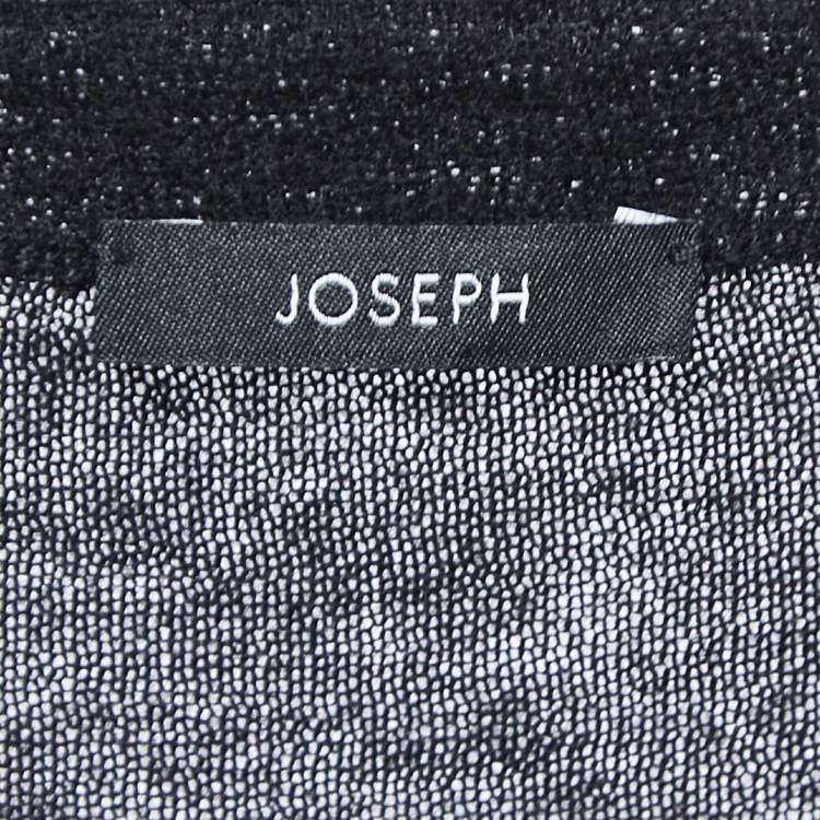 Pre Owned Joseph Black Cashmere Knit Crew Neck Long Sleeve Top XL