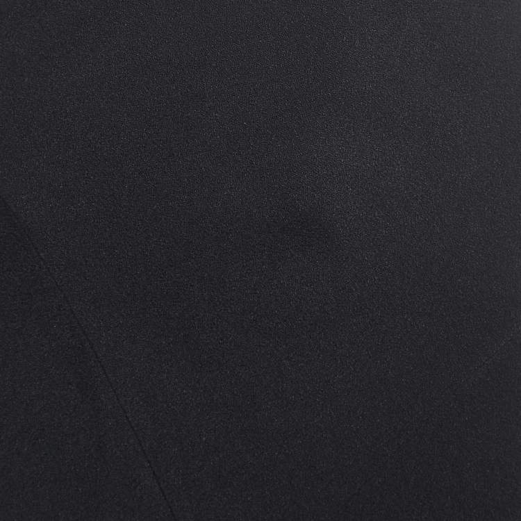 Pre Owned Joseph Black Crepe Flared Midi Skirt M