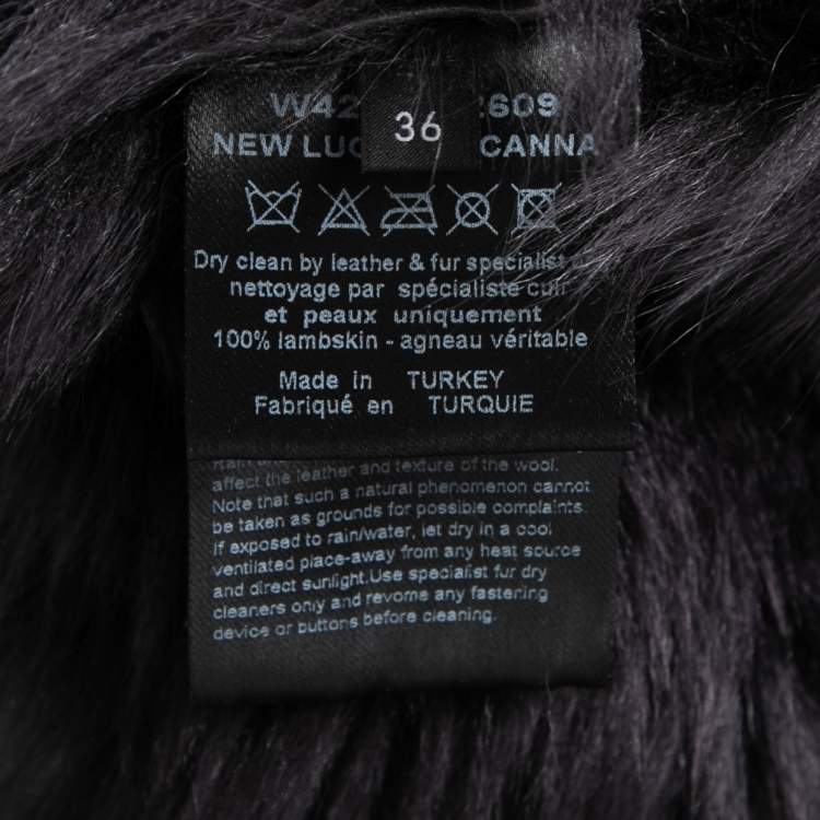 Pre Owned Joseph Grey Fur & Suede New Lucy Toscana Vest XS