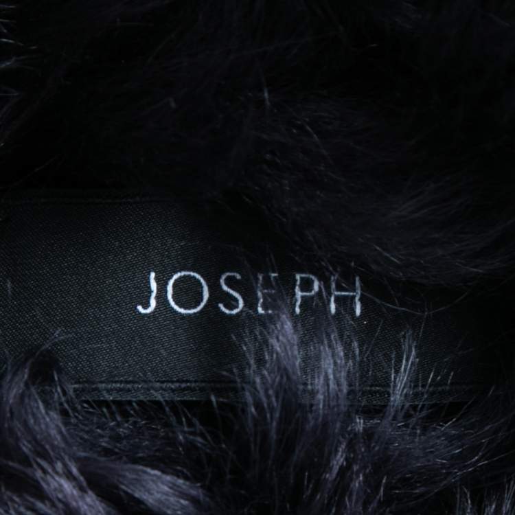 Pre Owned Joseph Grey Fur & Suede New Lucy Toscana Vest XS