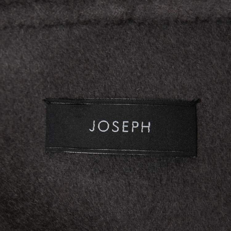 Pre Owned Joseph Grey Wool & Cashmere Cape Coat M