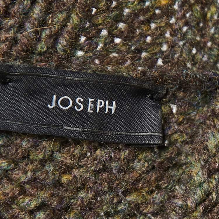 Pre Owned Joseph Dark Green Wool Alma Sweater Dress M