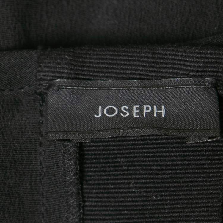 Pre Owned Joseph Black Silk Sleeveless Midi Dress M