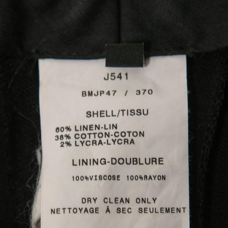 Pre Owned Joseph Navy Blue Linen Blend Trousers 3XL