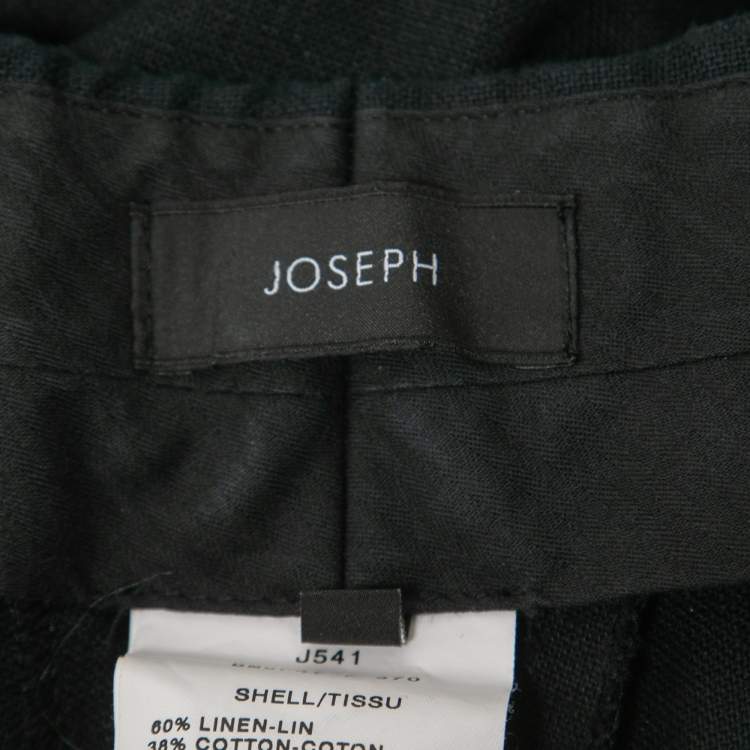 Pre Owned Joseph Navy Blue Linen Blend Trousers 3XL