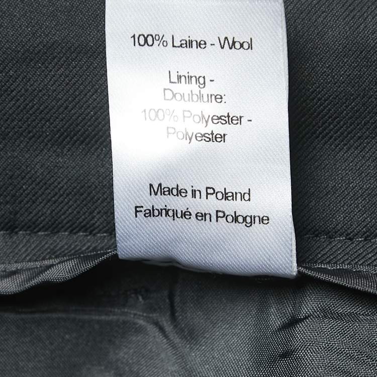 Pre Owned Joseph Black Wool Saville Slim Fit Trousers S