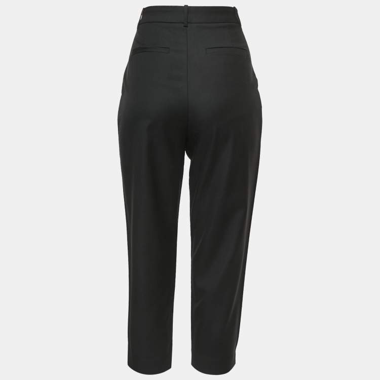 Pre Owned Joseph Black Wool Saville Slim Fit Trousers S
