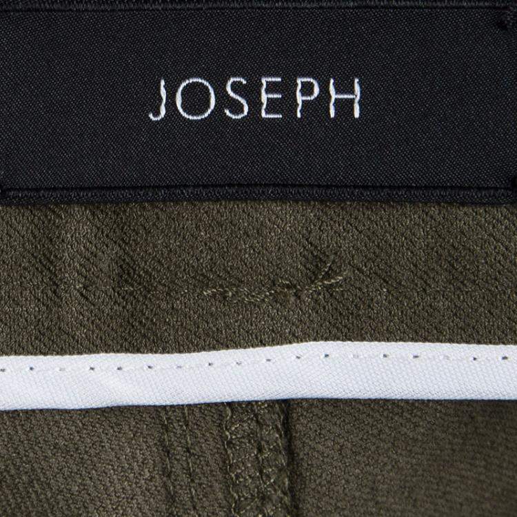 Pre Owned Joseph Olive Green Stretch Denim Boot Cut Pants L