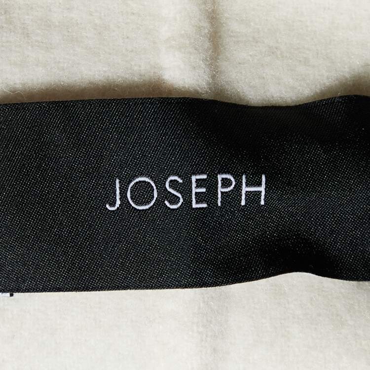 Pre Owned Joseph Off White Wool & Cashmere Cenda Double Face Coat S