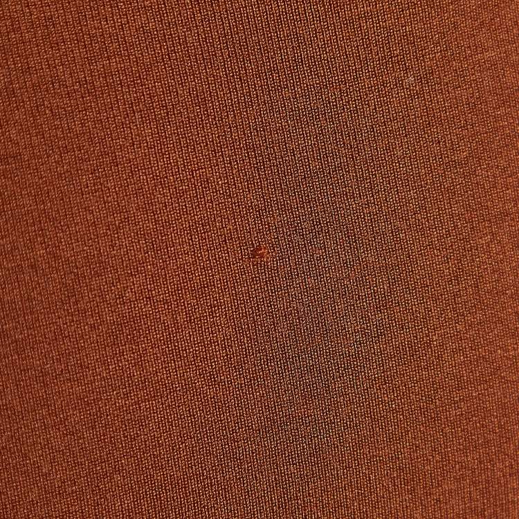 Pre Owned Joseph Brown Stretch Silk Knit Pencil Skirt M