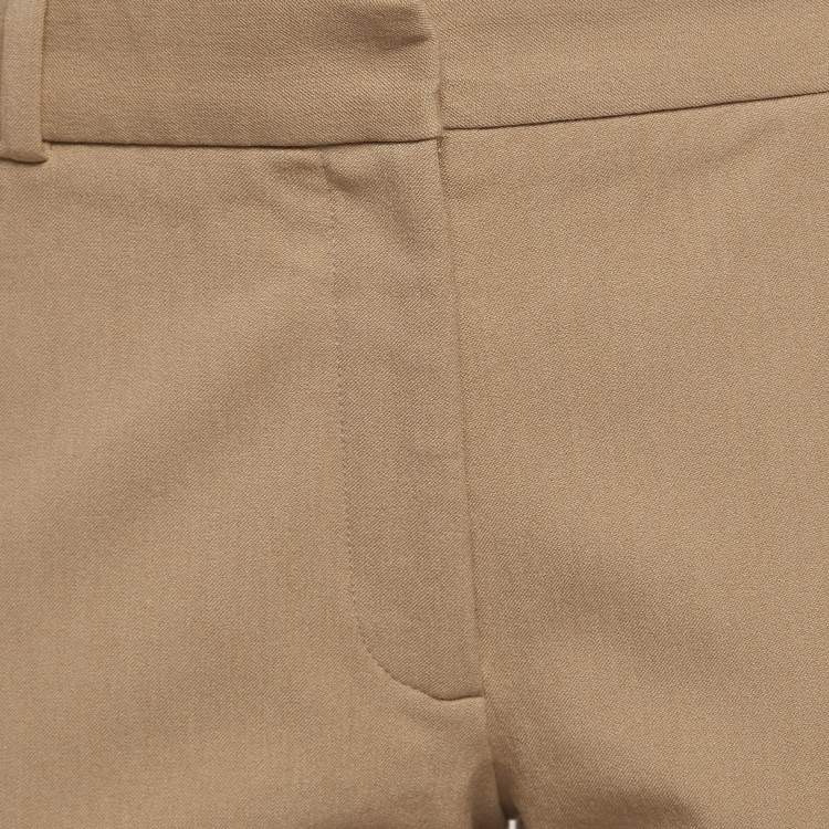 Pre Owned Joseph Beige Stretch Gabardine New Eliston Trousers M