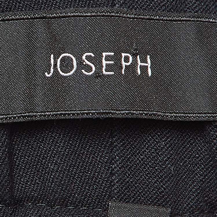Pre Owned Joseph Black Gabardine Cropped Leggings S