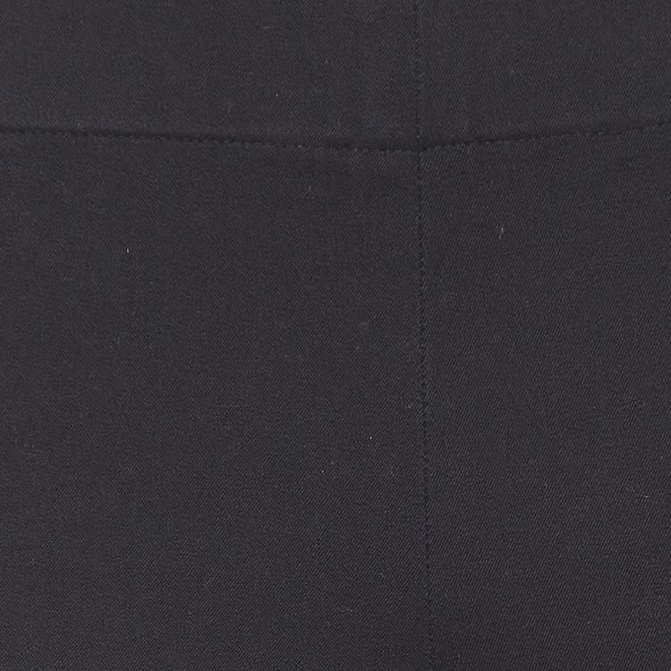 Pre Owned Joseph Black Gabardine Cropped Leggings S
