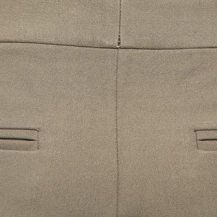 Pre Owned Joseph Green Queen Gabardine Straight Formal Trousers M