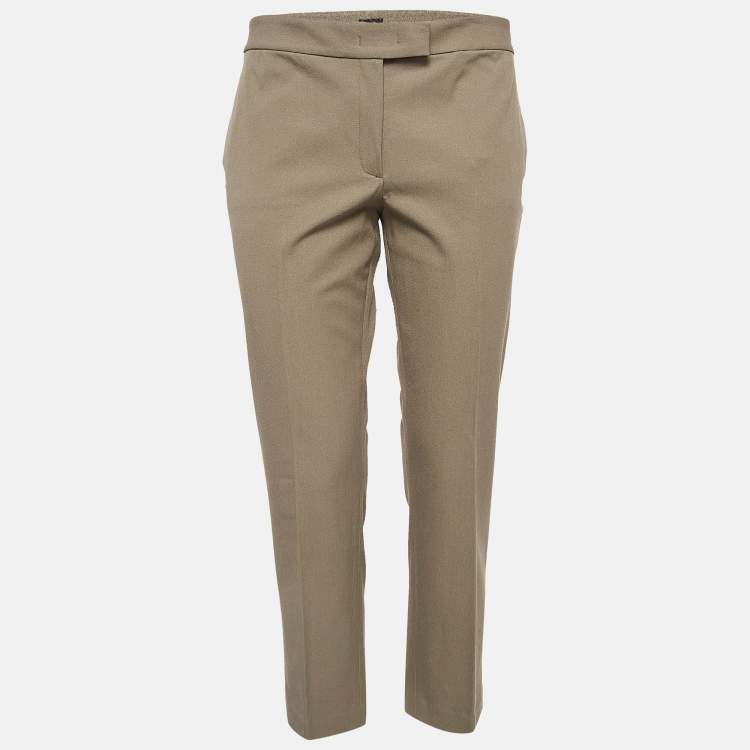 Pre Owned Joseph Green Queen Gabardine Straight Formal Trousers M
