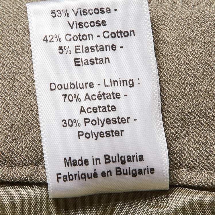 Pre Owned Joseph Green Queen Gabardine Straight Formal Trousers M