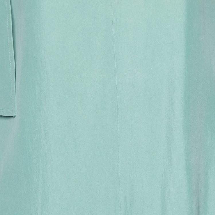 Pre Owned Joseph Sage Green Fuji Silk Max Sleeveless Dress S