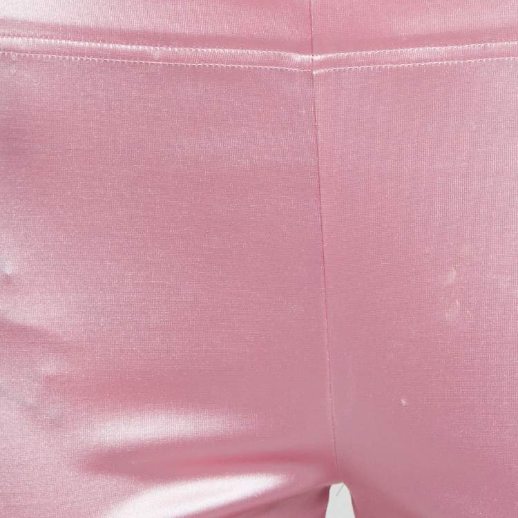 Pre Owned Junya Watanabe Commes Des Garcons Pink Jersey Leggings L