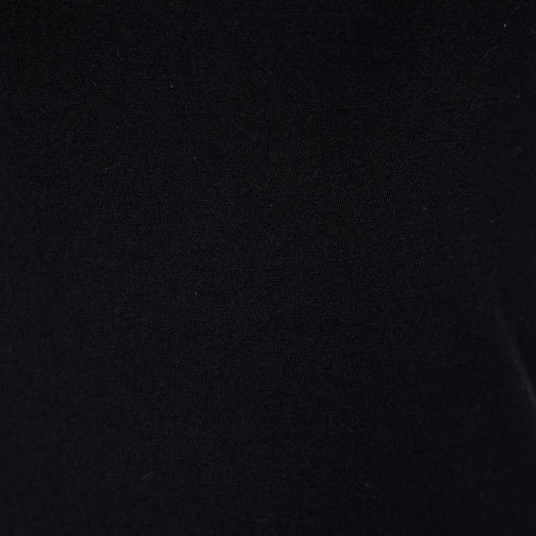مملوكة مسبقًا Junya Watanabe Comme Des Garcons Black Wool Knit Strapless Maxi Dress S