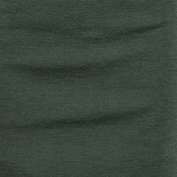 Pre Owned Junya Watanabe Comme Des Garcons Dark Green Knit & Rulle Midi Skirt L