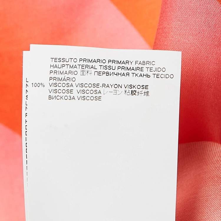 Pre Owned Just Cavalli Orange Printed Silk Satin Mini Dress XS