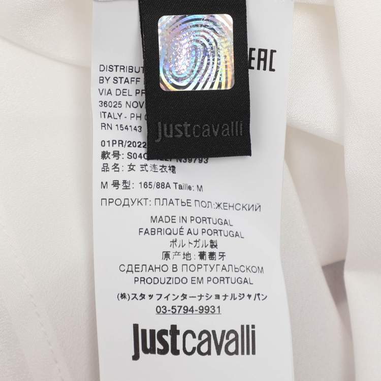 Pre Owned Just Cavalli Multicolor Archive Print Chiffon Kaftan Tops M