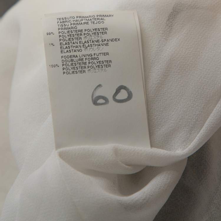 Pre Owned Just Cavalli White Crepe Lace Trim Sleeveless Shift Dress M