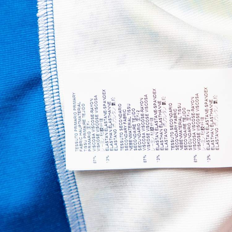 Pre Owned Just Cavalli Multicolor Paneled Jersey Sheath Dress M 