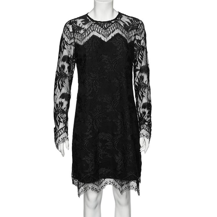 Just Cavalli Black Lace Shift Dress M Just Cavalli | TLC