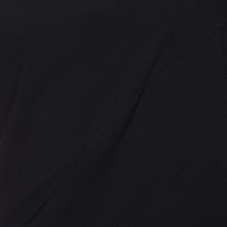 Pre Owned Just Cavalli Black Sequin Embellished Paneled One Shoulder Dress L
