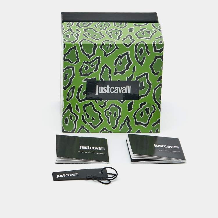 Pre Owned Just Cavalli Serpente JC1L095M0105 Silver Dial Two-Tone Stainless Steel Women's Wristwatch 32 mm