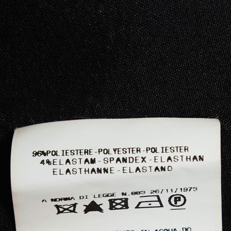 Pre Owned Just Cavalli Black Satin Flared Slip Dress M